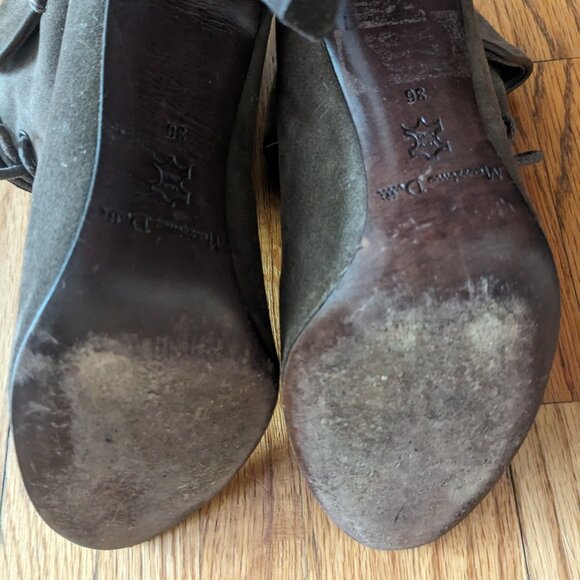 Massimo Dutti suede stiletto ankle boots - Picture 7 of 9